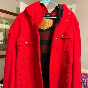 Beautiful red Woolrich winter coat